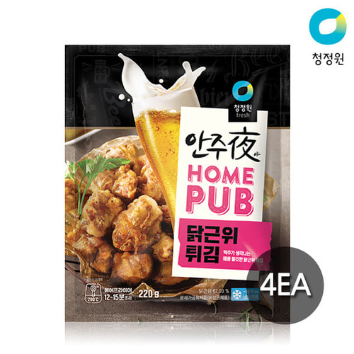 청정원 안주야 홈펍 닭근위튀김 220gx4EA