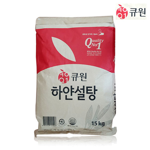 큐원 하얀설탕 15kg / 백설탕
