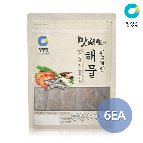 청정원 맛선생 해물 원물팩 65g(13gx5p) x 6