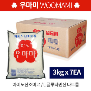 우마미 아미노산조미료 3kg x 7 / L-글루타민산나트륨