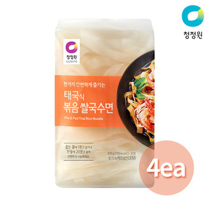 청정원 태국식 볶음 쌀국수면 200g x 4팩